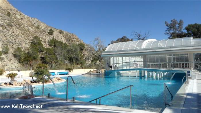 Outdoor hotspring spa pool.