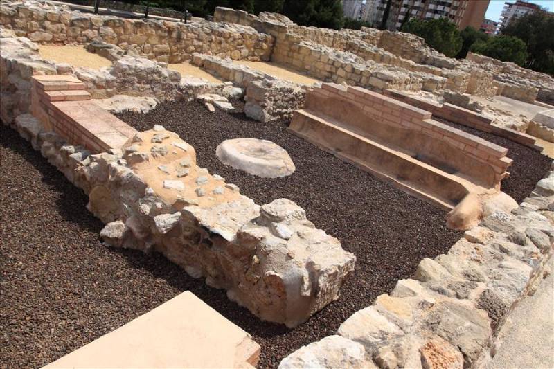 Excavations at Tossal de Manises (Lucentum) Archaeological site in Alicante.