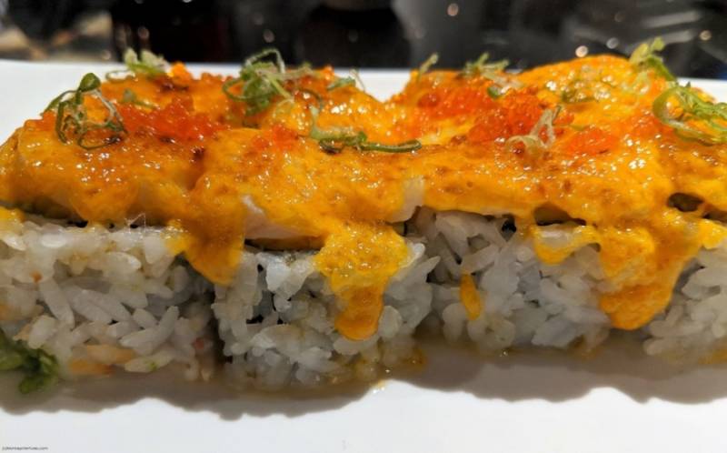 Yellow California Sushi Rolls in San Francisco.