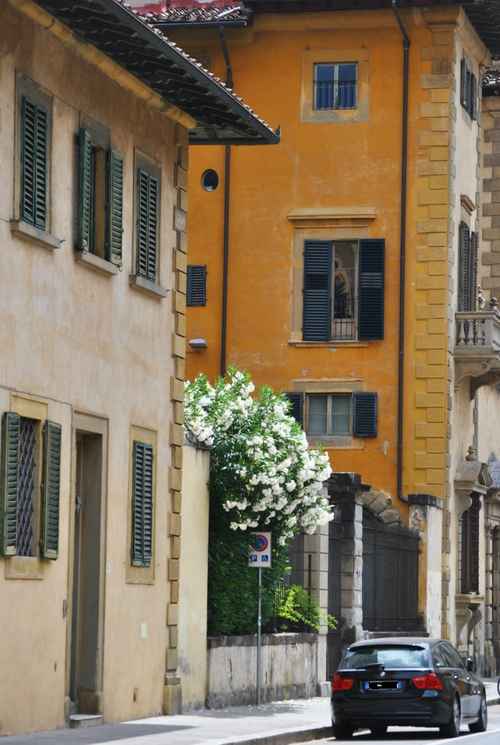 Typical 19th century apartment building for an overnight stay in Florence.