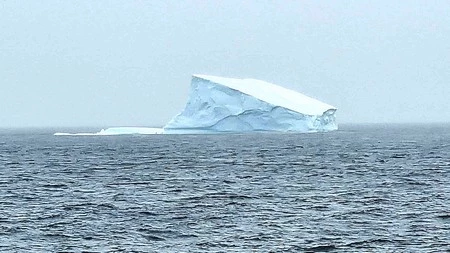 Giant iceberg off the coast of Greenland.