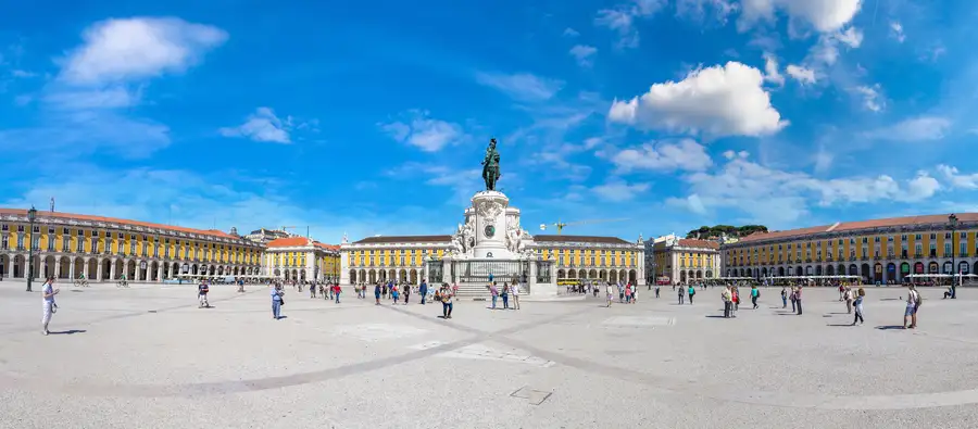Monumental Praça do Comércio is the start of a Lisbon 3-day itinerary.