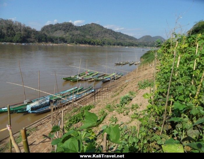 luang-prabang-mekong-riverbank-crops-boats-laos