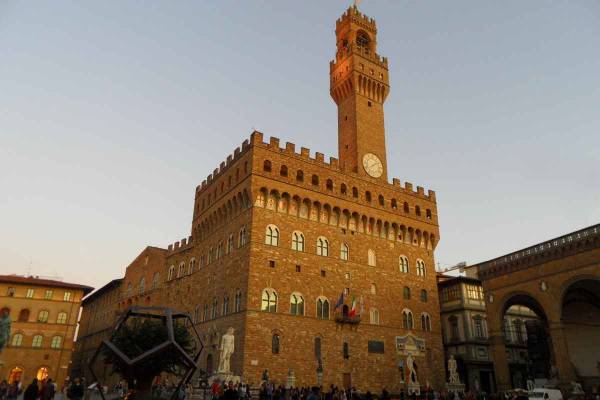 Replica of 'David' outside Palazzo Vecchio in Florence, Italy.