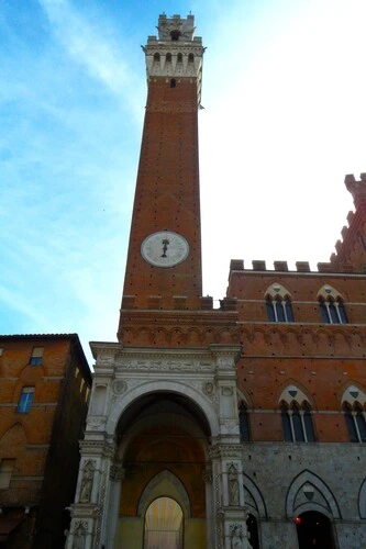 Torre del Mangia is the tallest tower in Siena.