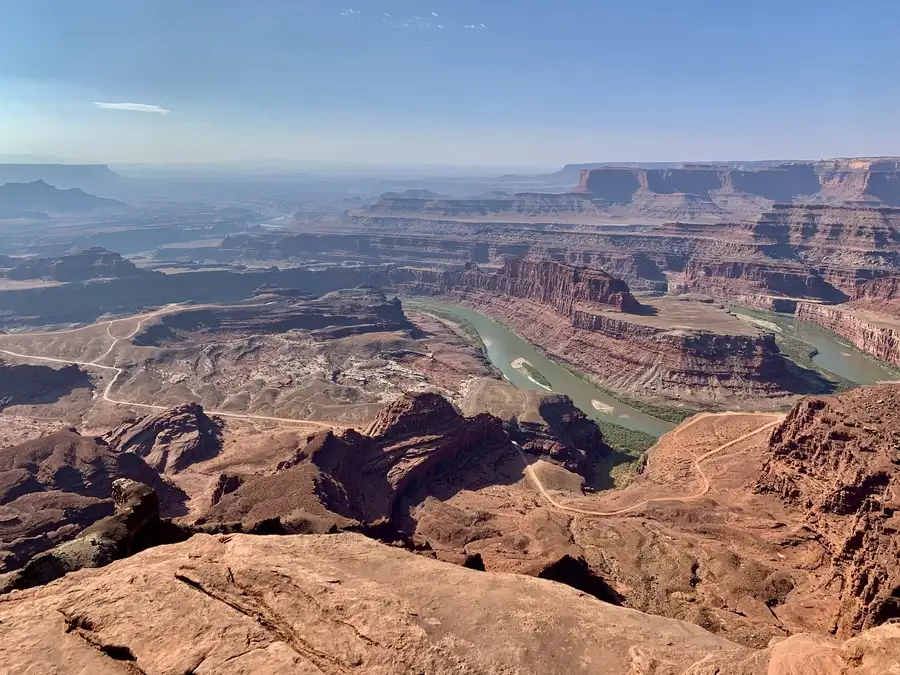 Horseshoe bend in the Colorado River is the most famous site in Utah.