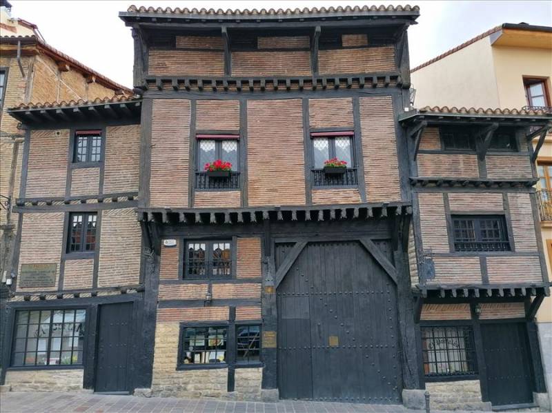 Portalon Restaurant original gateway in the medieval walls of Vitoria-Gasteiz.