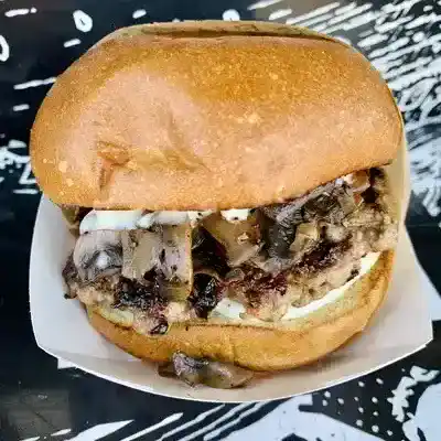 The Capitol Burger Mushroom Burger. 