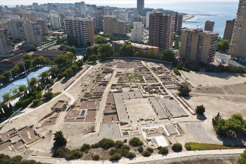 Excavation site at Tossal de Manises Lucentum in Alicante, Costa Blanca.