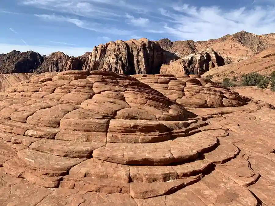 Petrified sand dunes in Utah's Snow Canyon State Park.